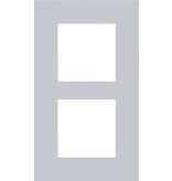 Niko Tweevoudige verticale afdekplaat, kleur Pure alu grey (Niko 155-76200)