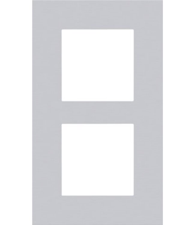 Niko Tweevoudige verticale afdekplaat, kleur Pure alu grey (Niko 155-76200)