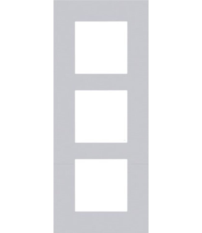 Niko Drievoudige verticale afdekplaat, kleur Pure alu grey (Niko 155-76300)