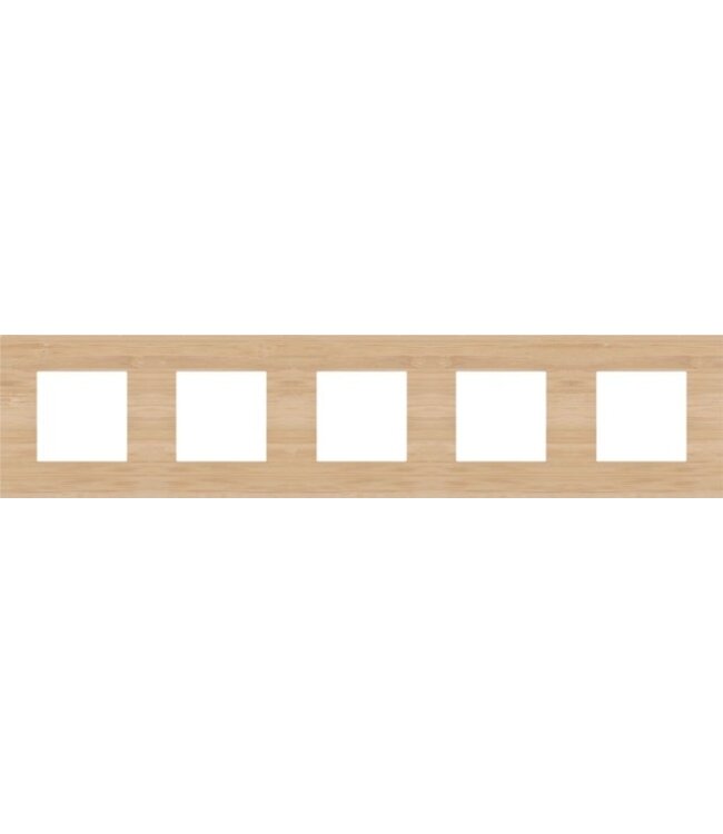 Niko Vijfvoudige horizontale afdekplaat, kleur Pure bamboo (Niko 156-76005)