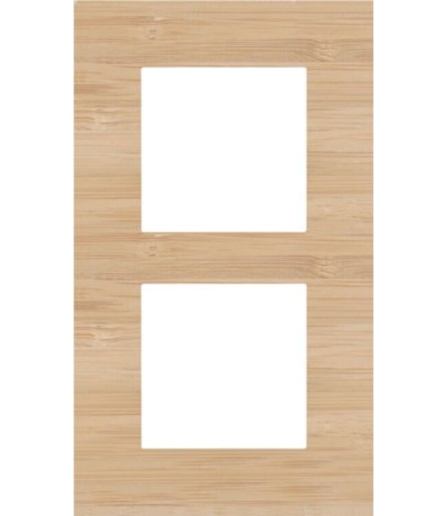 Niko Tweevoudige verticale afdekplaat, kleur Pure bamboo (Niko 156-76200)