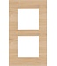 Niko Tweevoudige verticale afdekplaat, kleur Pure bamboo (Niko 156-76200)