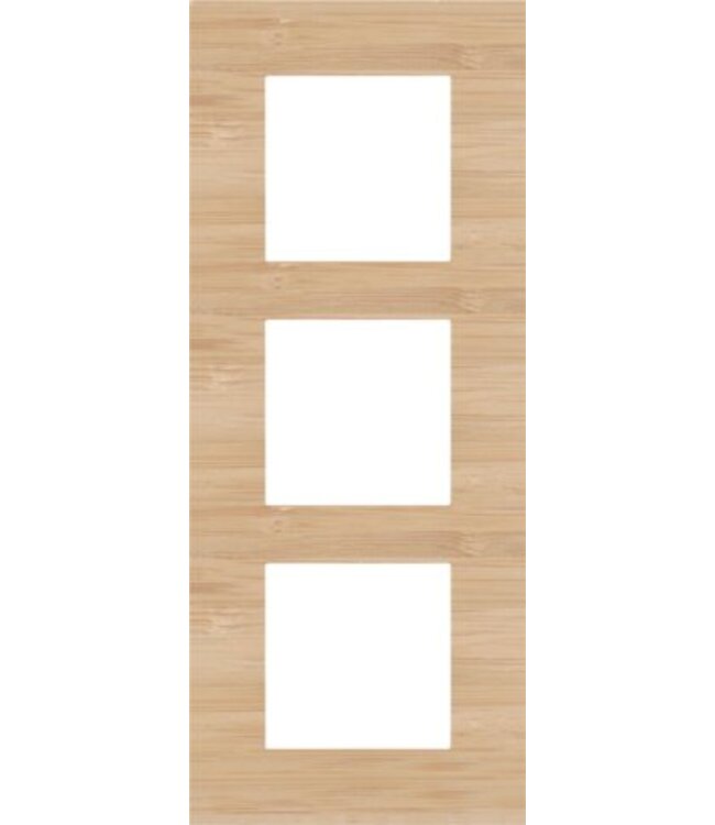 Niko Drievoudige verticale afdekplaat, kleur Pure bamboo (Niko 156-76300)