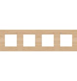 Niko Viervoudige horizontale afdekplaat, kleur Pure bamboo (Niko 156-76400)