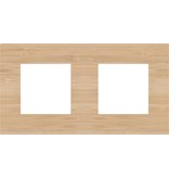 Niko Tweevoudige horizontale afdekplaat, kleur Pure bamboo (Niko 156-76800)