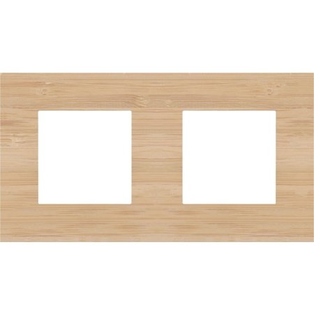 Niko Tweevoudige horizontale afdekplaat, kleur Pure bamboo (Niko 156-76800)