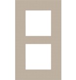 Niko Tweevoudige verticale afdekplaat, kleur Pure champagne steel