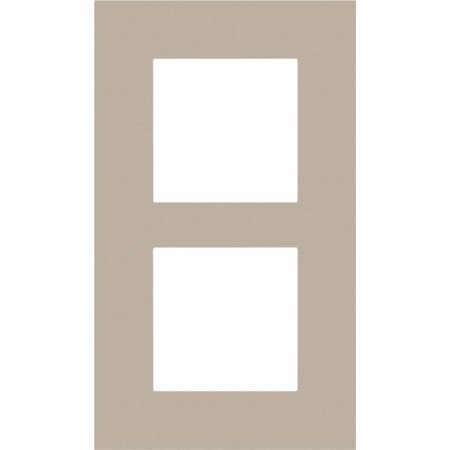 Niko Tweevoudige verticale afdekplaat, kleur Pure champagne steel