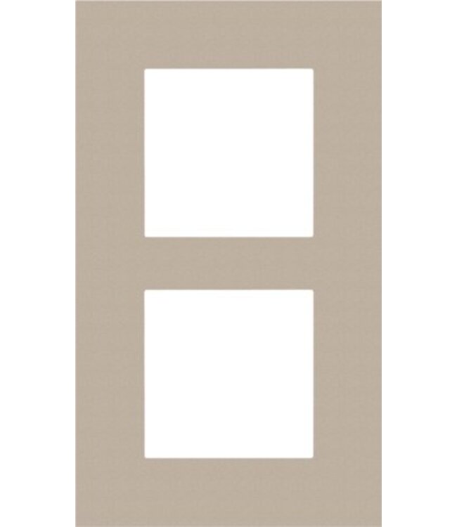 Niko Tweevoudige verticale afdekplaat, kleur Pure champagne steel