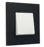 Niko Enkele afdekplaat, kleur Pure alu black (Niko 158-76100)