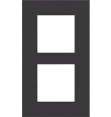 Niko Tweevoudige verticale afdekplaat, kleur Pure alu black (Niko 158-76200)