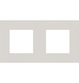 Niko Tweevoudige horizontale afdekplaat, kleur Pure natural soft grey (Niko 159-76800)
