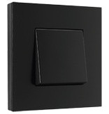 Niko Enkele afdekplaat, kleur Pure black steel (Niko 161-76100)