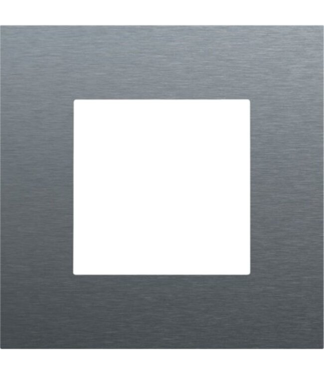 Niko Enkele afdekplaat, kleur Pure alu steel grey