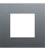 Niko Enkele afdekplaat, kleur Pure alu steel grey