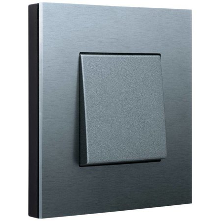 Niko Enkele afdekplaat, kleur Pure alu steel grey (Niko 220-76100)