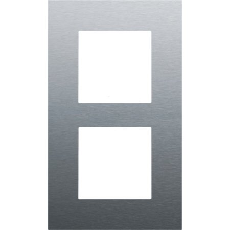 Niko Tweevoudige verticale afdekplaat, kleur Pure alu steel grey