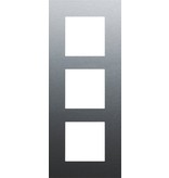 Niko Drievoudige verticale afdekplaat, kleur Pure alu steel grey (Niko 220-76300)