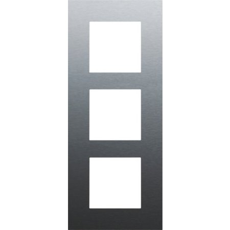 Niko Drievoudige verticale afdekplaat, kleur Pure alu steel grey (Niko 220-76300)