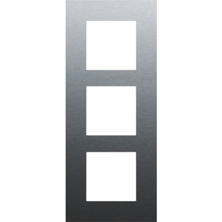 Niko Drievoudige verticale afdekplaat, kleur Pure alu steel grey