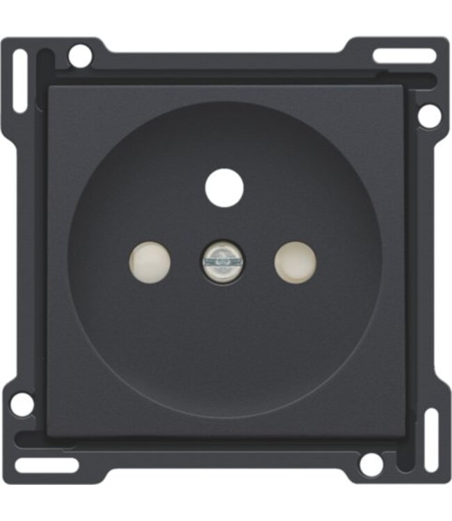 Niko Afwerkingsset voor standaard stopcontact 28.5mm, antraciet