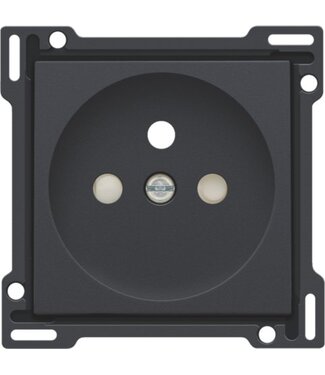 Niko Afwerkingsset voor standaard stopcontact, black coated