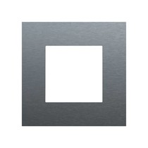 Enkele afdekplaat, Pure alu steel grey