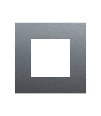 Niko Enkele afdekplaat, Pure alu steel grey
