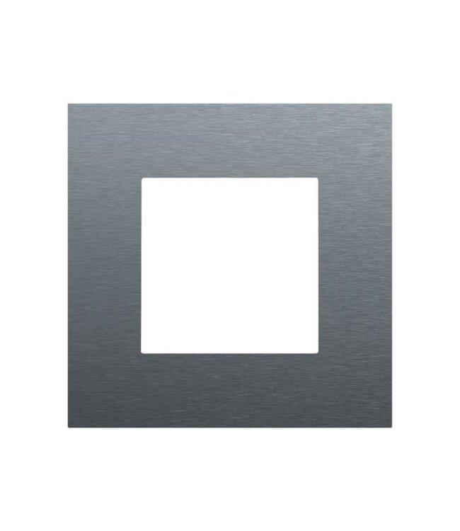 Niko Enkele afdekplaat, kleur Pure alu steel grey