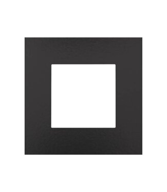 Niko Enkele afdekplaat, kleur Pure Bakelite piano black (Niko 200-76100)