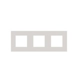 Niko Drievoudige horizontale afdekplaat, kleur Pure natural soft grey (Niko 159-76700)