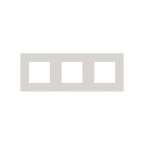 Drievoudige horizontale afdekplaat, kleur Pure natural soft grey (Niko 159-76700)