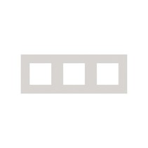 Drievoudige horizontale afdekplaat, kleur Pure natural soft grey (Niko 159-76700)