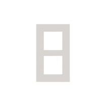 Tweevoudige verticale afdekplaat, kleur Pure natural soft grey (Niko 159-76200)