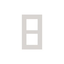 Tweevoudige verticale afdekplaat, kleur Pure natural soft grey (Niko 159-76200)