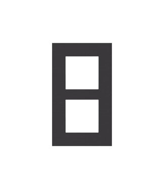 Niko Tweevoudige verticale afdekplaat, kleur Pure alu black (Niko 158-76200) Niko Tweevoudige verticale afdekplaat, kleur Pure alu black (Niko 158-76200)