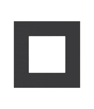 Niko Enkele afdekplaat, kleur Pure alu black (Niko 158-76100) Niko Enkele afdekplaat, kleur Pure alu black (Niko 158-76100)