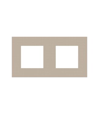 Niko Tweevoudige horizontale afdekplaat, kleur Pure champagne steel Niko Tweevoudige horizontale afdekplaat, kleur Pure champagne steel