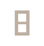 Niko Tweevoudige verticale afdekplaat, kleur Pure champagne steel
