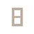 Niko Tweevoudige verticale afdekplaat, kleur Pure champagne steel