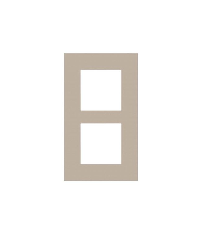 Niko Tweevoudige verticale afdekplaat, kleur Pure champagne steel