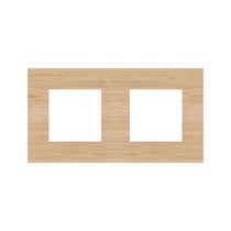 Tweevoudige horizontale afdekplaat, kleur Pure bamboo (Niko 156-76800)