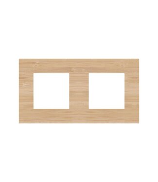 Niko Tweevoudige horizontale afdekplaat, kleur Pure bamboo (Niko 156-76800)