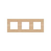 Drievoudige horizontale afdekplaat, kleur Pure bamboo (Niko 156-76700)