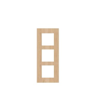 Niko Drievoudige verticale afdekplaat, kleur Pure bamboo (Niko 156-76300)
