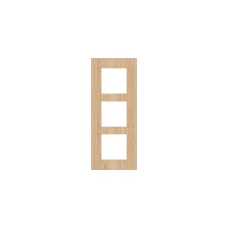 Niko Drievoudige verticale afdekplaat, kleur Pure bamboo (Niko 156-76300)