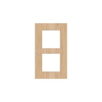 Tweevoudige verticale afdekplaat, kleur Pure bamboo (Niko 156-76200)