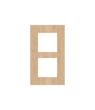 Niko Tweevoudige verticale afdekplaat, kleur Pure bamboo (Niko 156-76200)