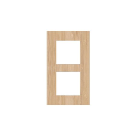 Niko Tweevoudige verticale afdekplaat, kleur Pure bamboo (Niko 156-76200)