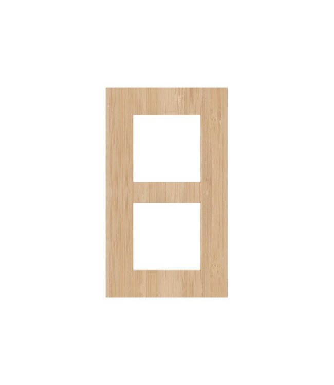 Niko Tweevoudige verticale afdekplaat, kleur Pure bamboo (Niko 156-76200)